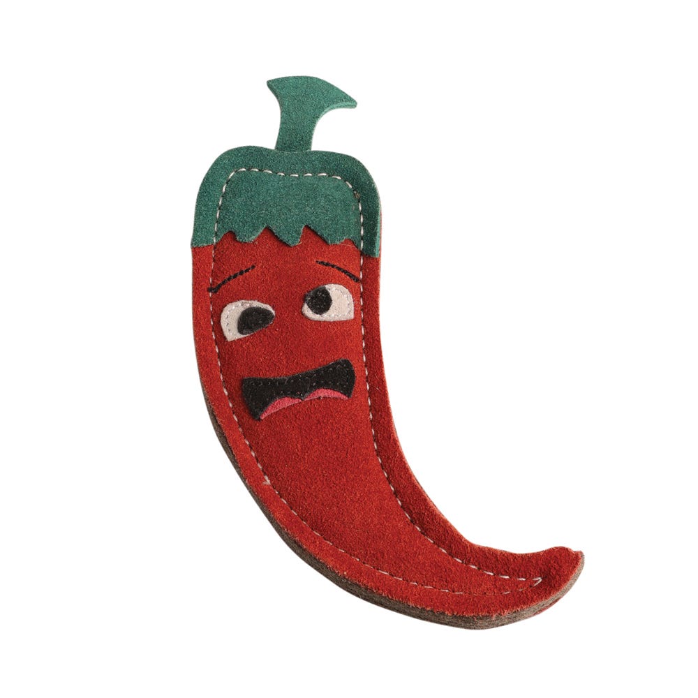 Benji &amp; Flo Crazy Faces Dog Toys - Jalapeno The Red Hot Chilli  image 2